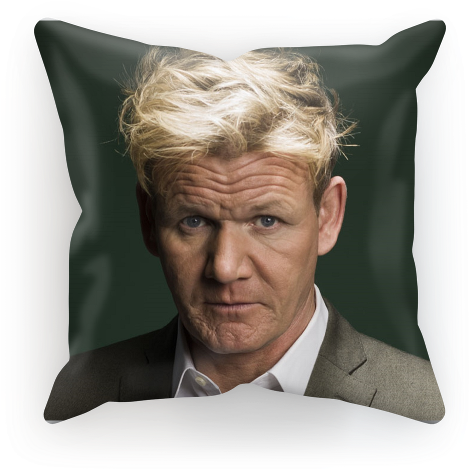 Close-up Of Gordon Ramsay ﻿sublimation Cushion Cover - Gordon Ramsay (1024x1024), Png Download