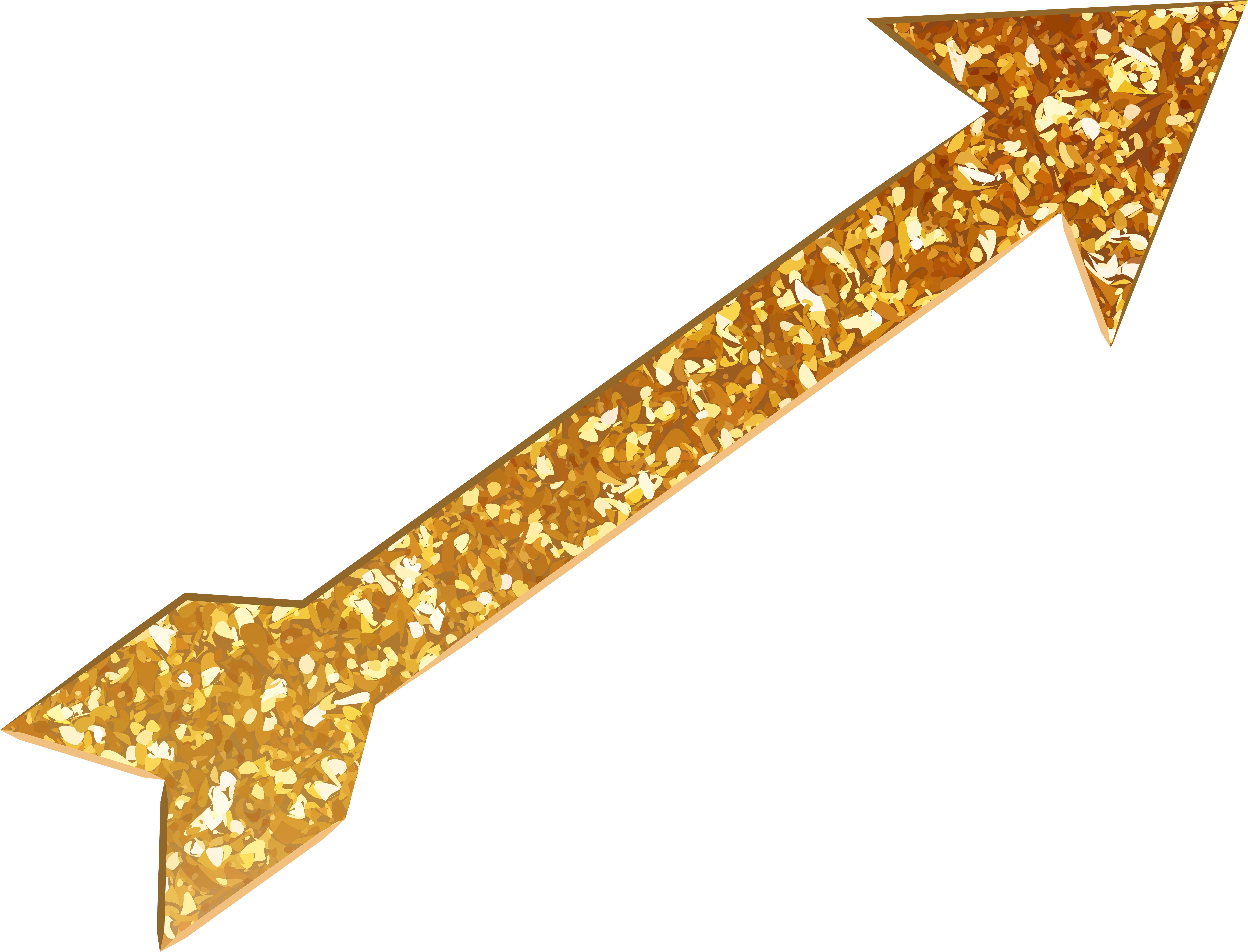 Golden Arrow Transparent Image (8000x6120), Png Download