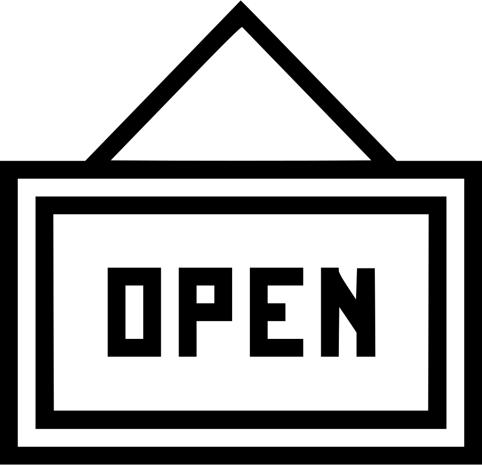 Open Sign Board Shop Comments - Sign (980x944), Png Download