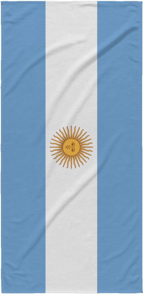 Argentinian Flag Beach Towel - Flag (1024x1024), Png Download