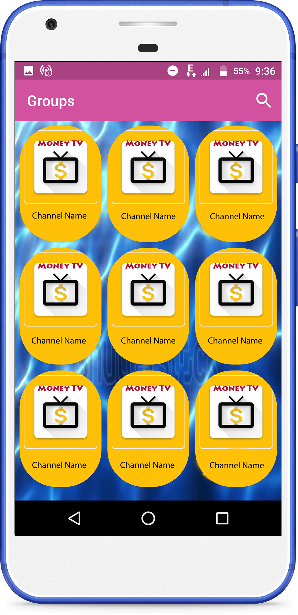 Pixel Really Blue Portrait - Iphone (2512x2517), Png Download