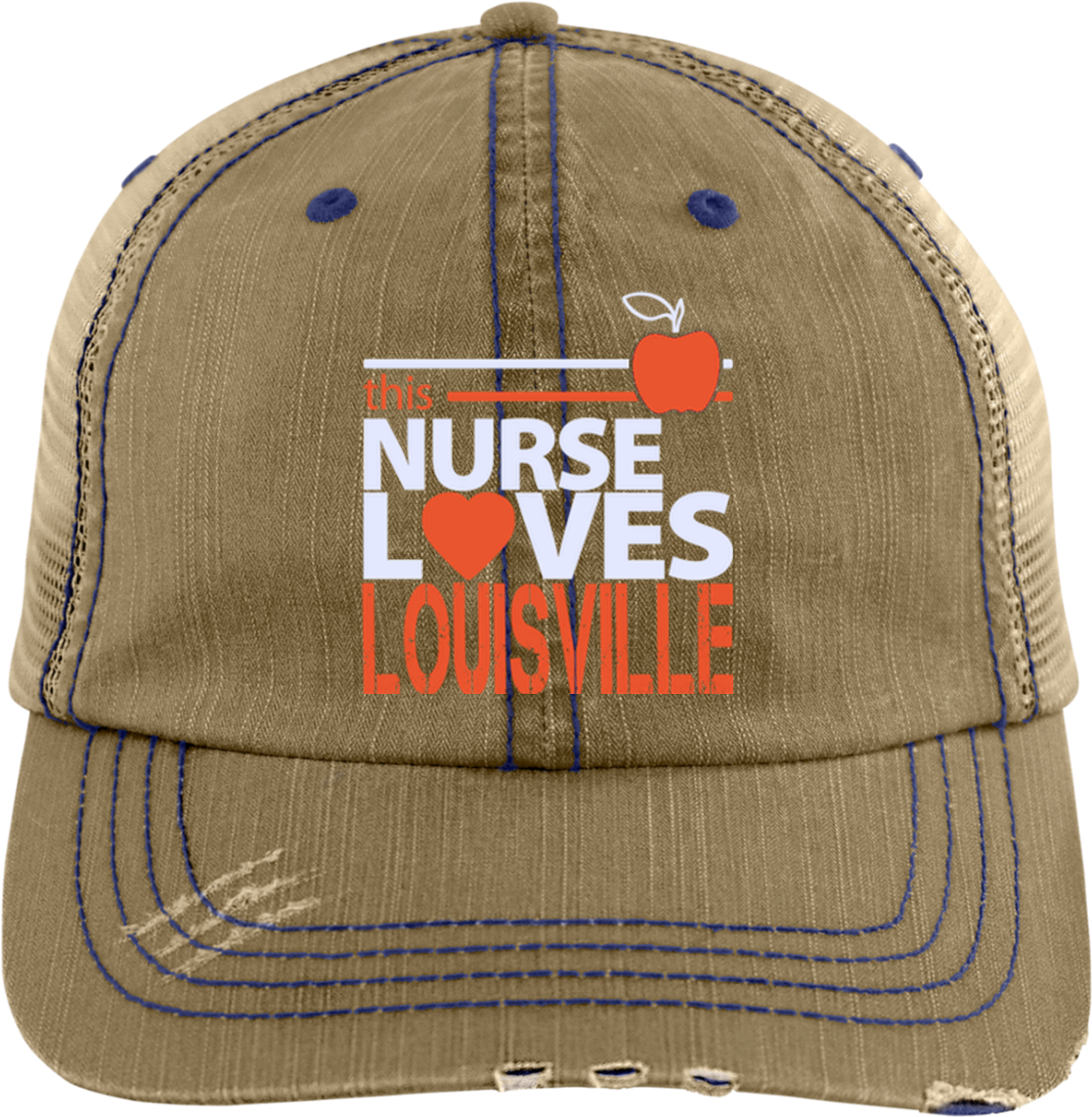 This Nurse Loves Louisville Hat Kentucky Nurse Hat - Hat (1155x1155), Png Download