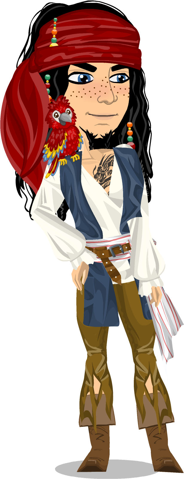 Disney Jack Sparrow Look - Jack Sparrow Msp (663x1603), Png Download