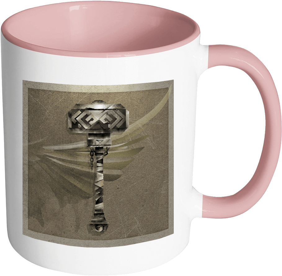 Mjolnir Viking Drinking Mug - Mug (1024x1024), Png Download