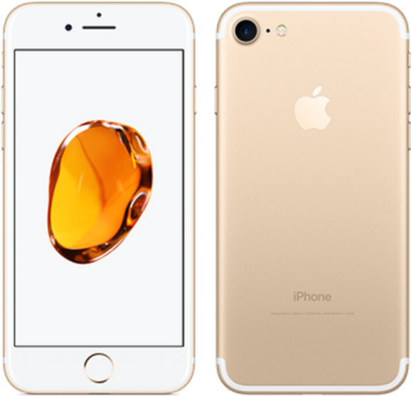 Iphone 7 Gold - Iphone (892x684), Png Download