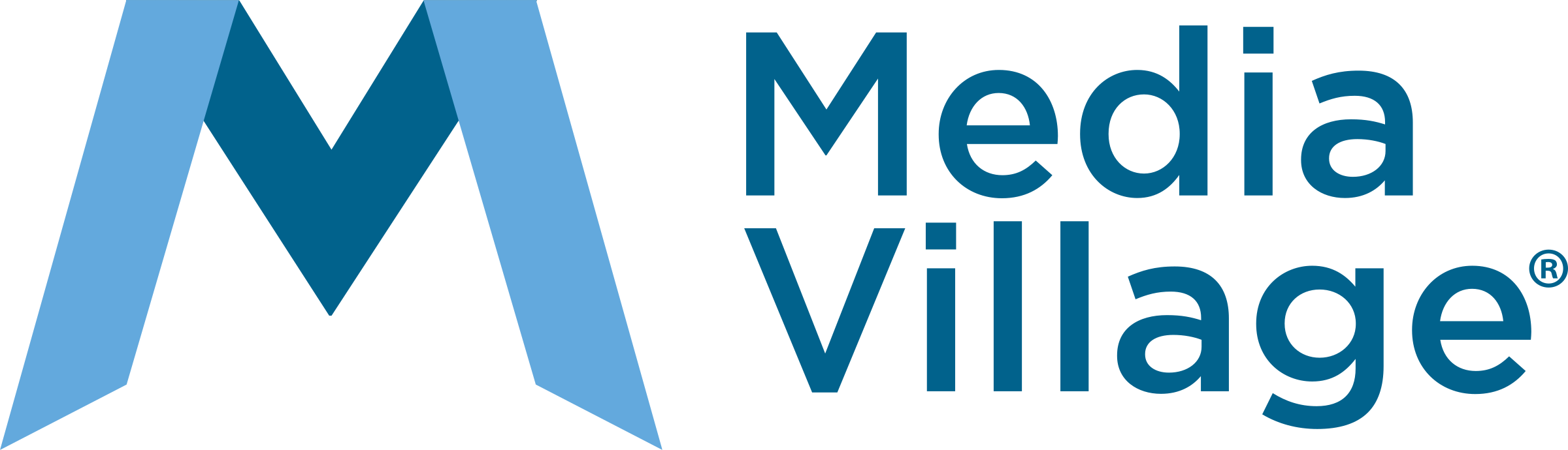 Media Village Logo Png Transparent - Mediavillage Logo Png (2400x690), Png Download