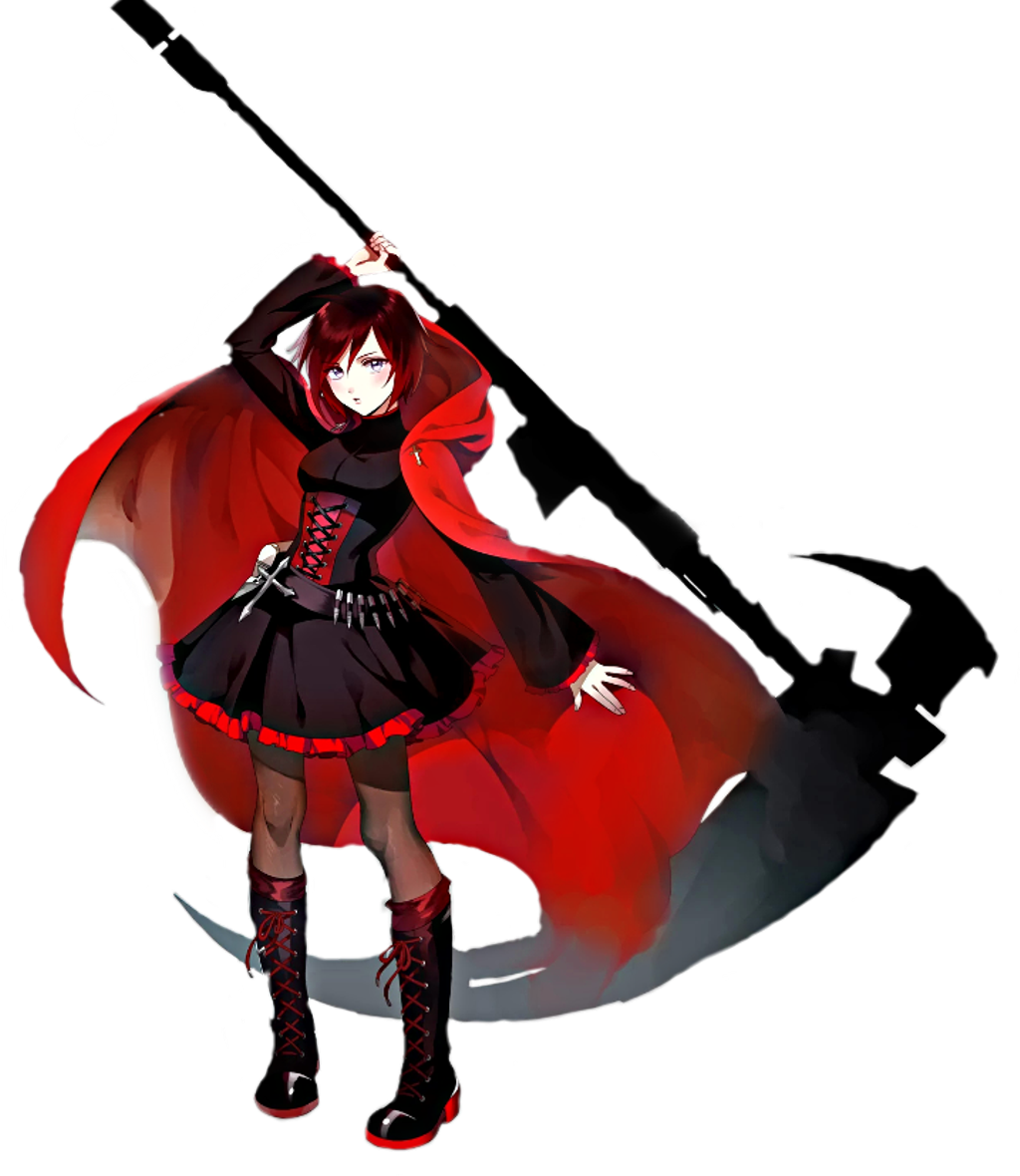 Rwby Sticker - Rwby Blue Ruby Rose (1024x1180), Png Download
