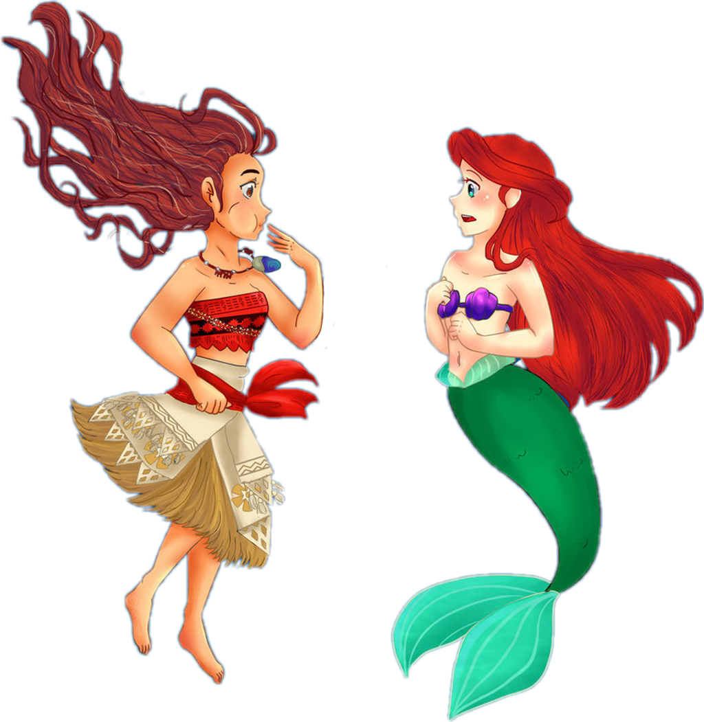 Moana Sticker Clipart , Png Download - Mermaid (1024x1051), Png Download