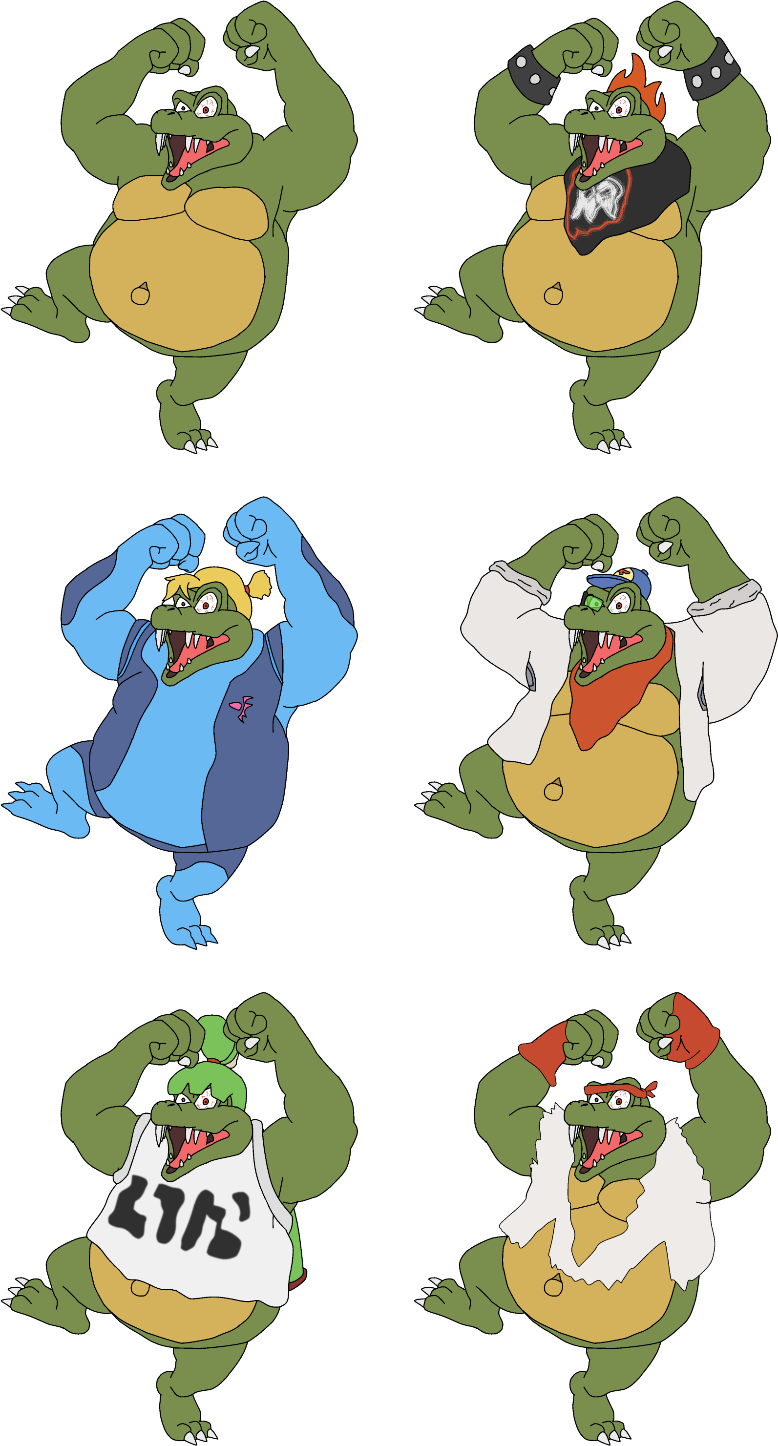 Rool Kosplay - King K Rool Naked (1622x3000), Png Download
