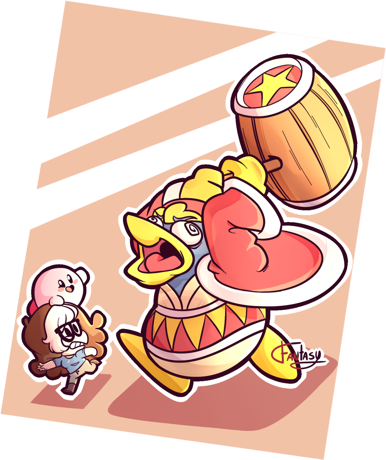 The King Himself Wants To Clobbah My Buttah 🐧 🔨 🍑 - Cartoon (1280x1516), Png Download