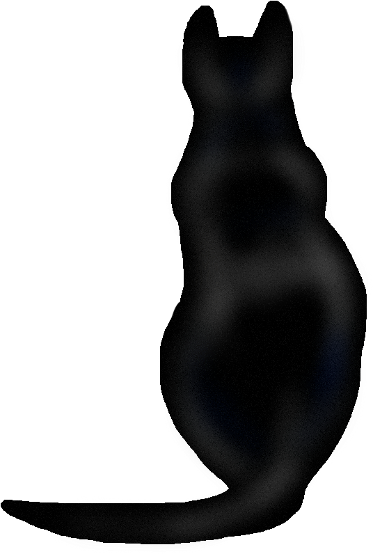 Cat Silhouette Clip Art - American Black Bear (536x796), Png Download
