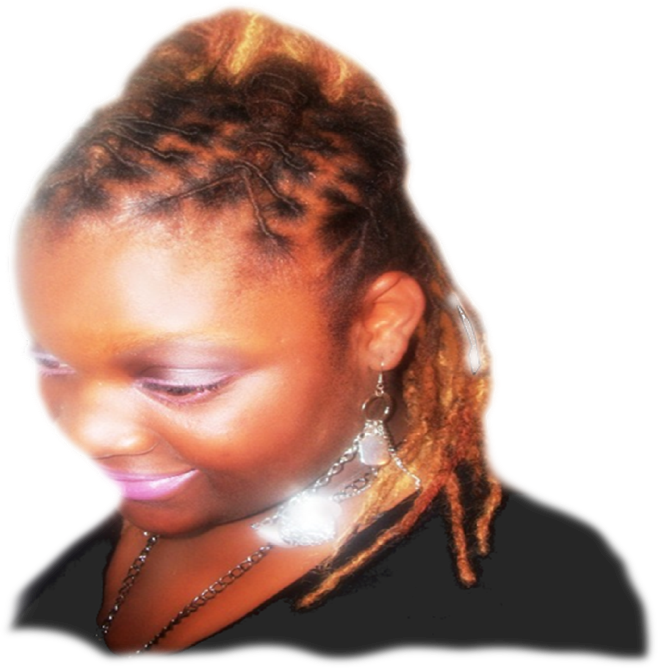 Loc Extensions Custom Color - Girl (2395x2295), Png Download