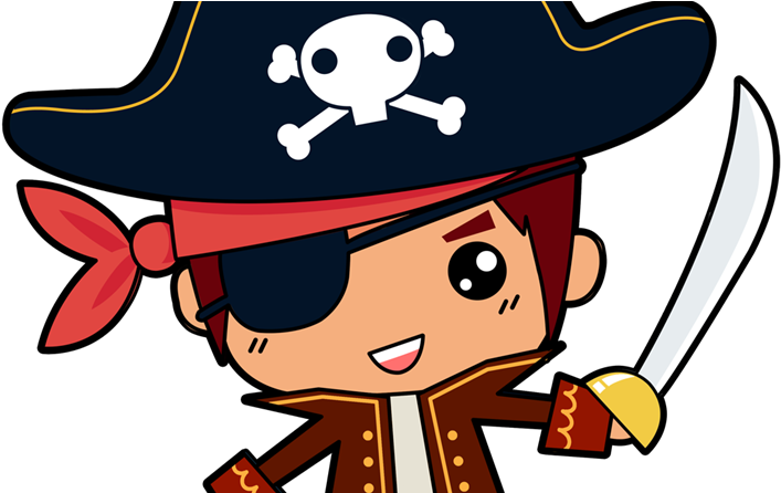 Pirate Pool Party At Micki Krebsbach - Pirate For Kids (800x445), Png Download