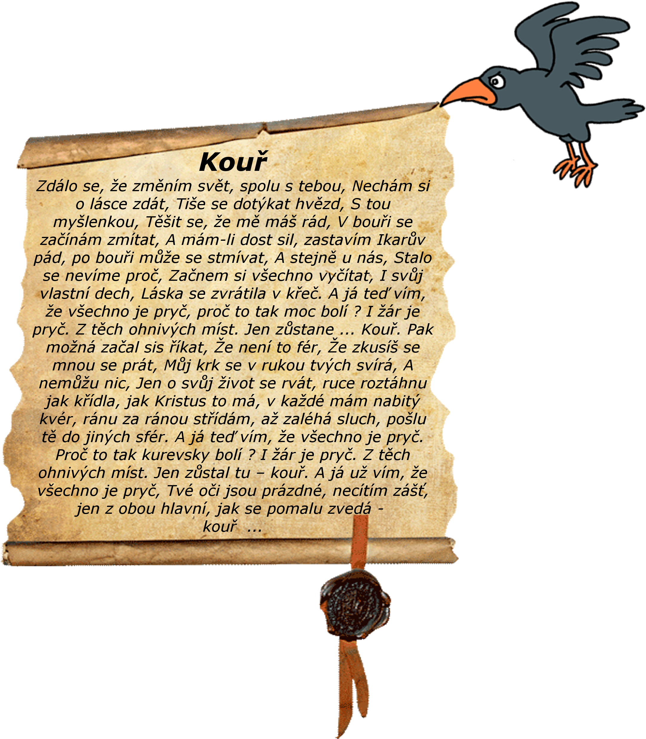 Kouř - Cartoon (2253x2587), Png Download