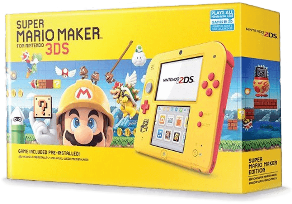 Nintendo 2ds Super Mario Maker Edition (1000x1000), Png Download