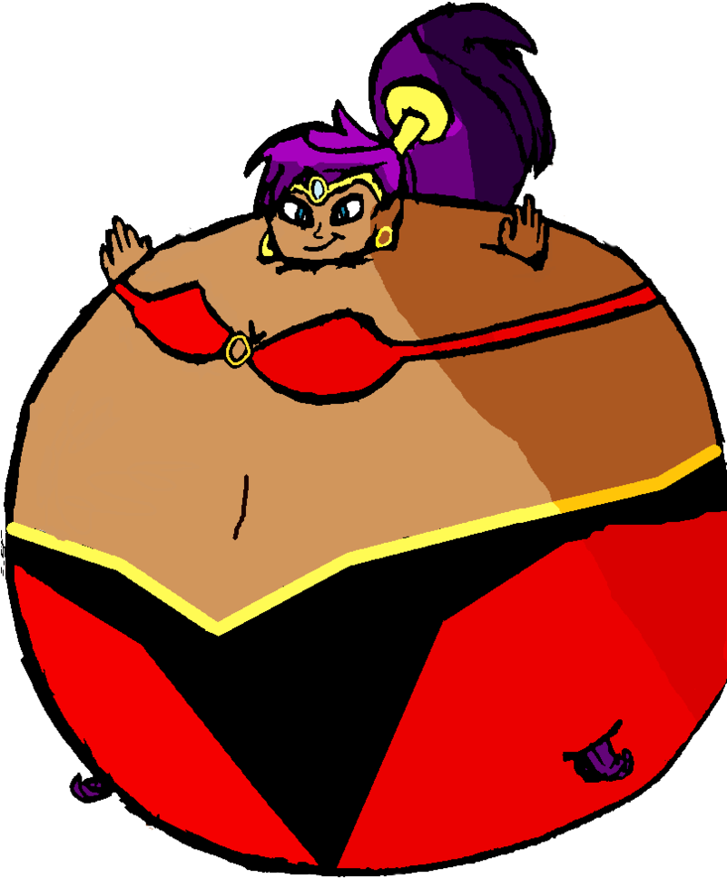 Shantae Balloon Colored By Toonrick2012 By Nepuofinflation - Cartoon (801x967), Png Download
