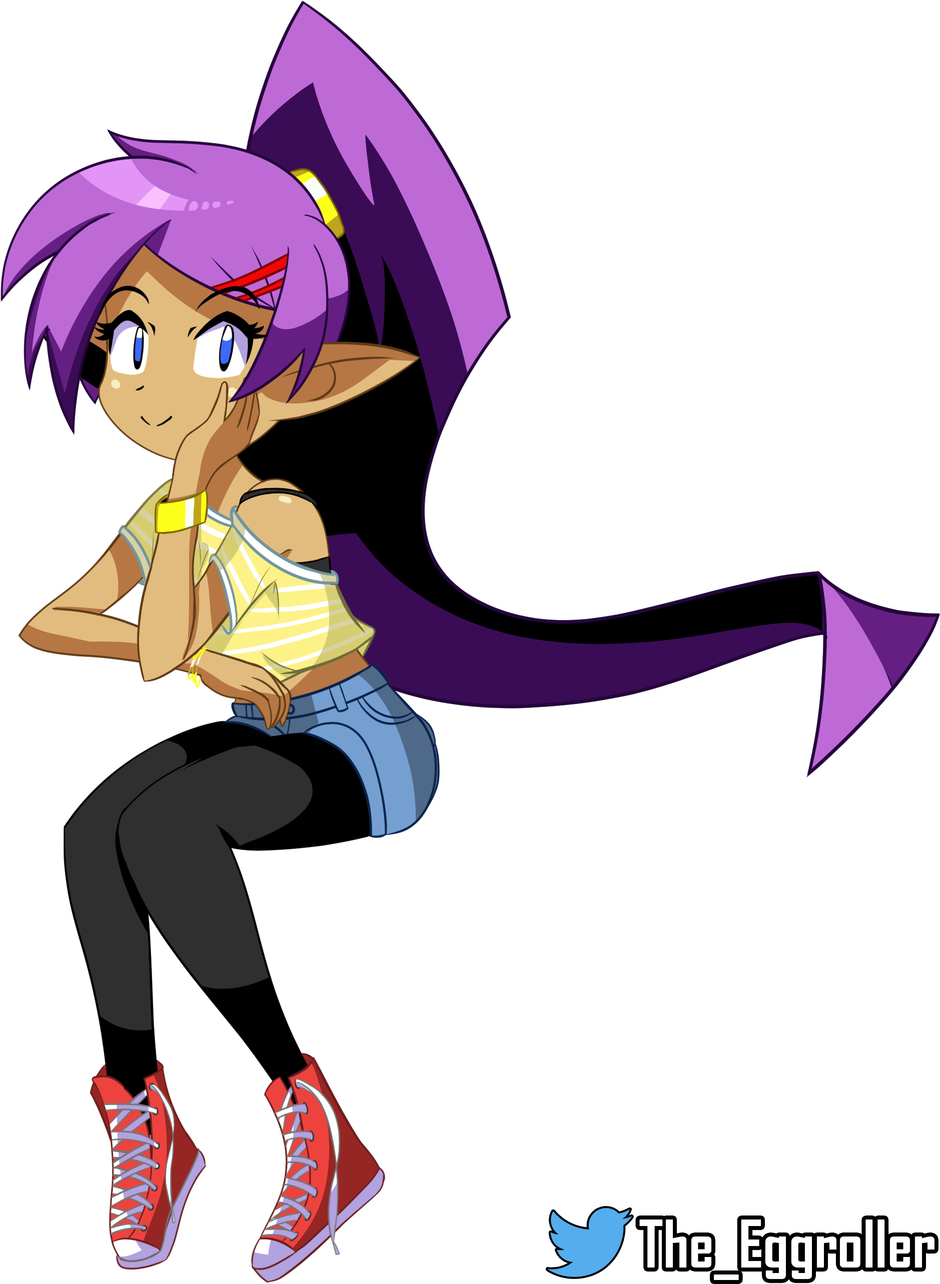 Shantae - Cartoon (1904x2586), Png Download