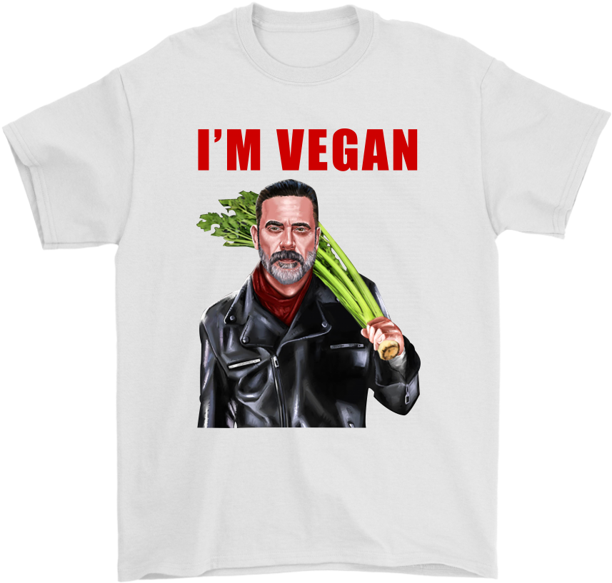 I'm Vegan Negan The Walking Dead Funny Shirts - Walking Dead Mens T Shirts (1024x1024), Png Download