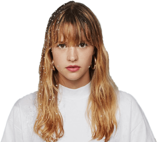 Angele Van Laeken Water On Head - Angele Png (1070x583), Png Download