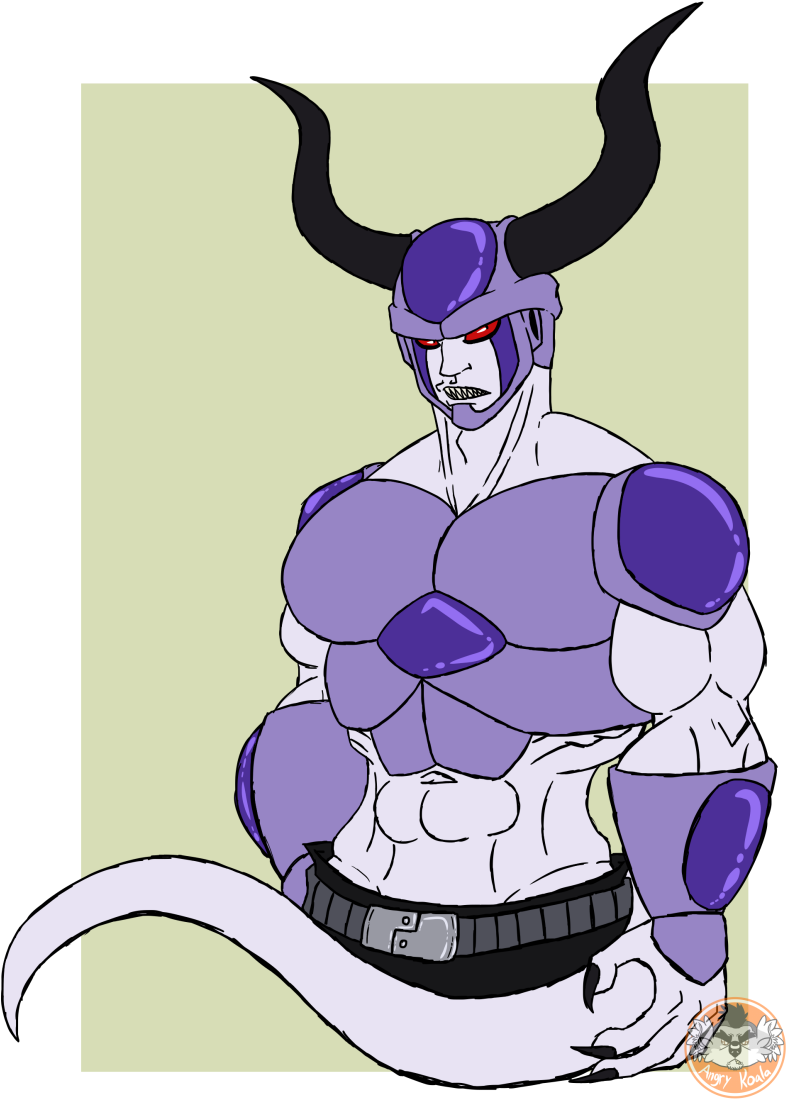 Cranky Frieza Wannabe - Cartoon (800x1107), Png Download