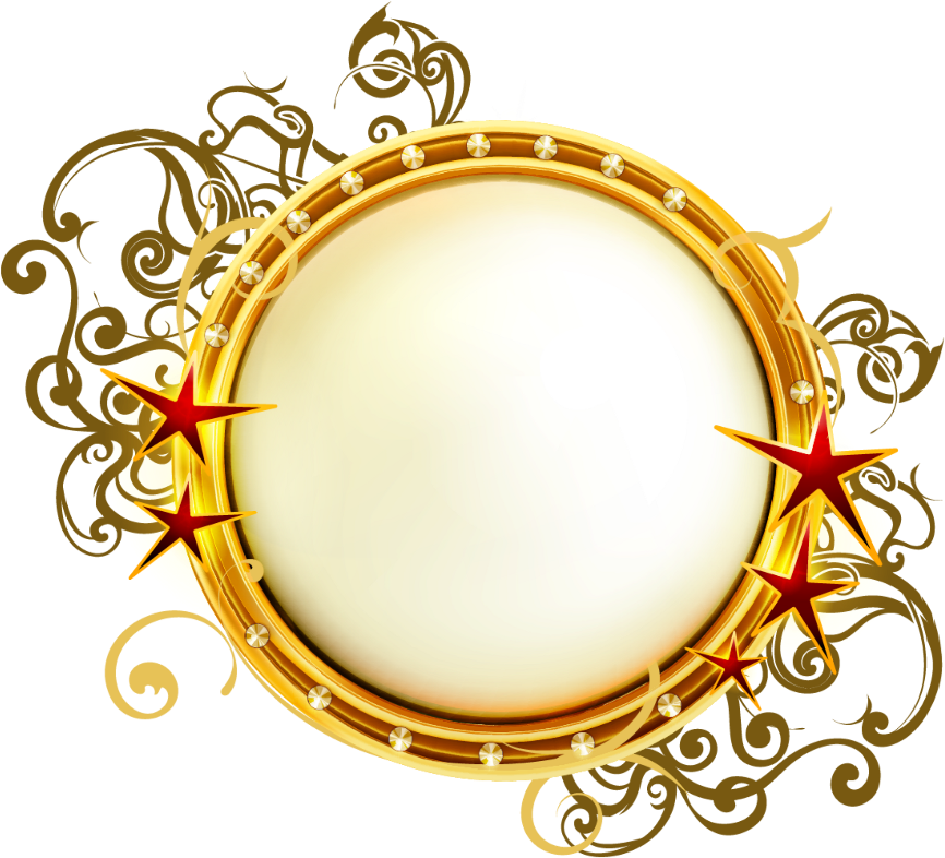 Mq Yellow Stars Light Glow Frames Border Borders - Besloten Feest (1024x1024), Png Download