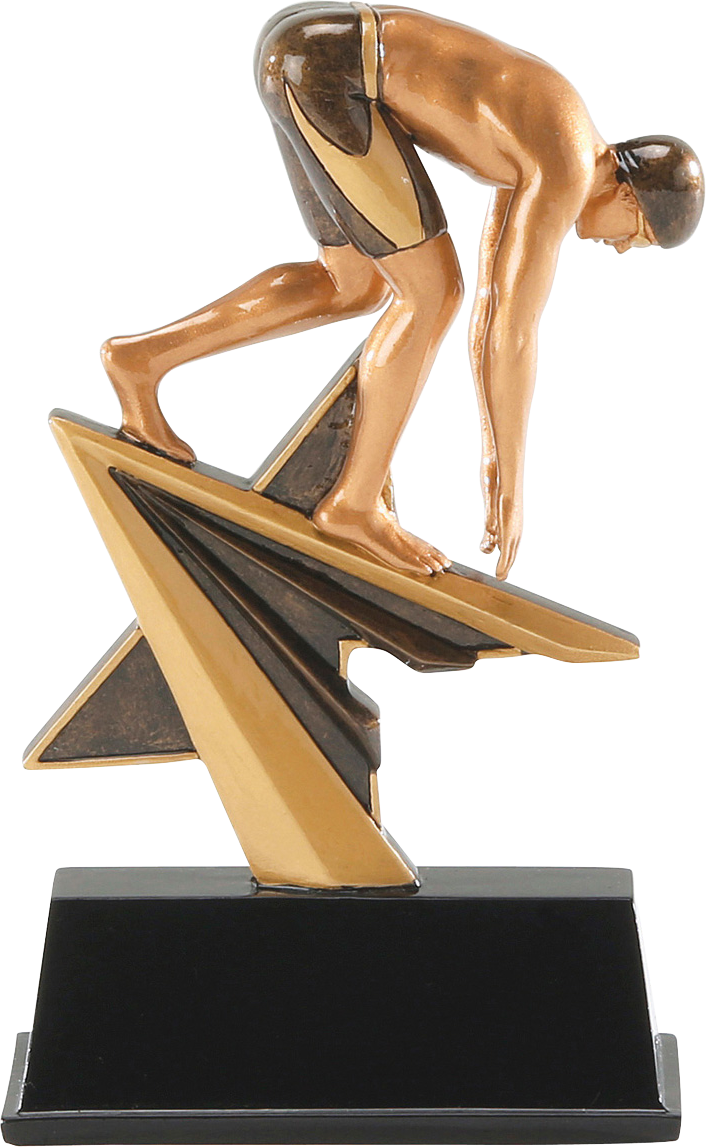 Gs Side - Swim Trophy (706x1147), Png Download