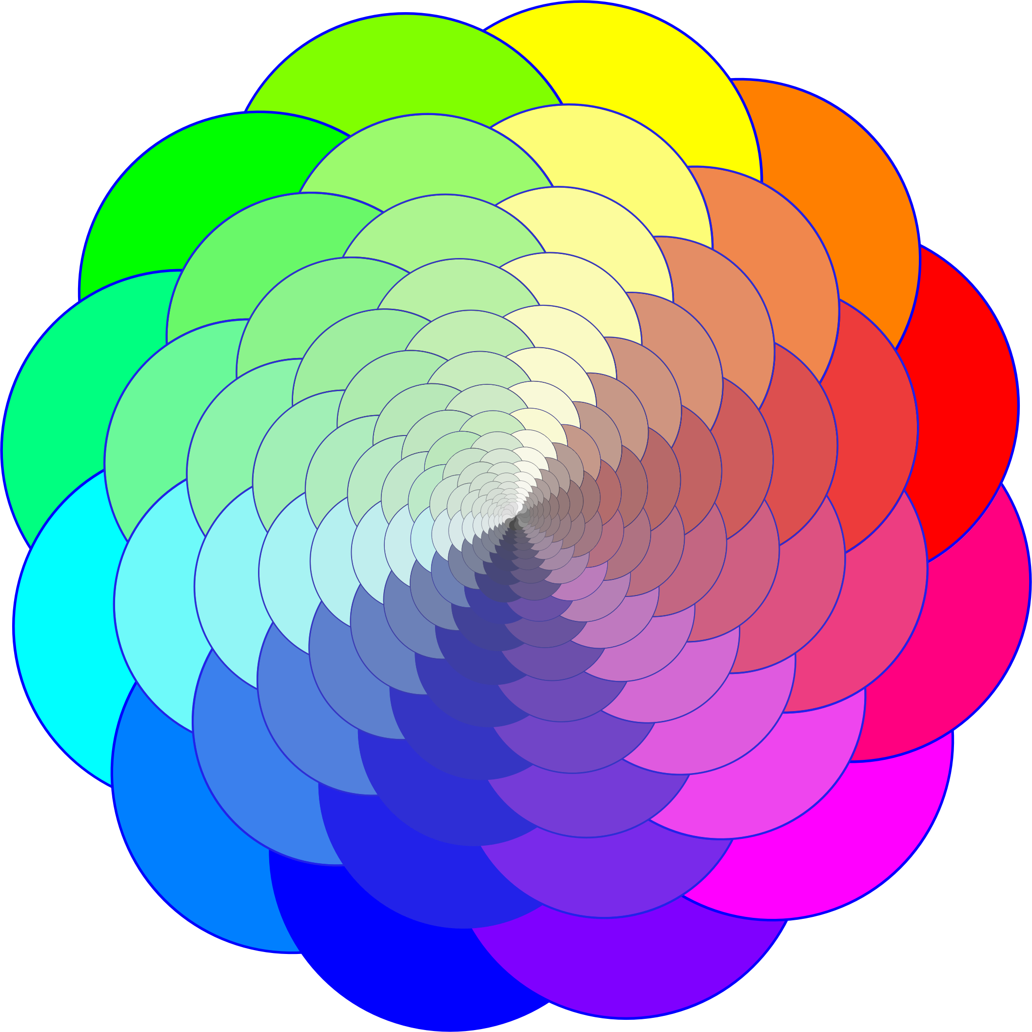 Clip Royalty Free Colorful Geometric Progression Big - Geometric Shape (2116x2116), Png Download