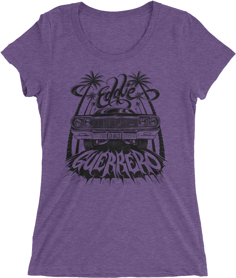 Eddie Guerrero "lowrider" Women's Tri Blend T Shirt - Shirt (1000x1000), Png Download