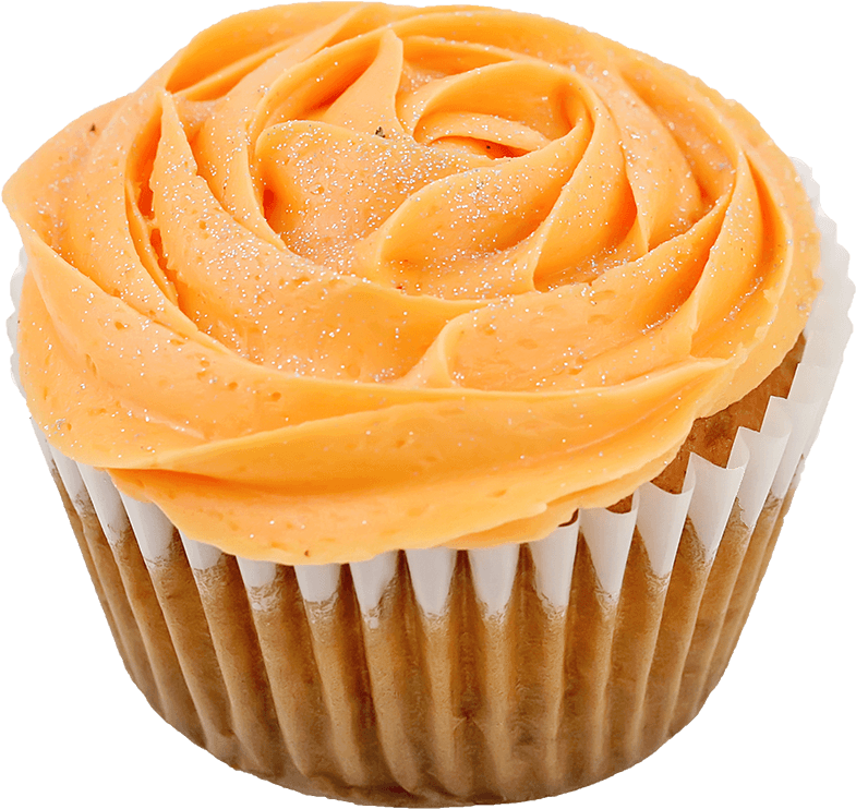 Jumbo Cupcake - Orange - Cupcake (1200x1200), Png Download