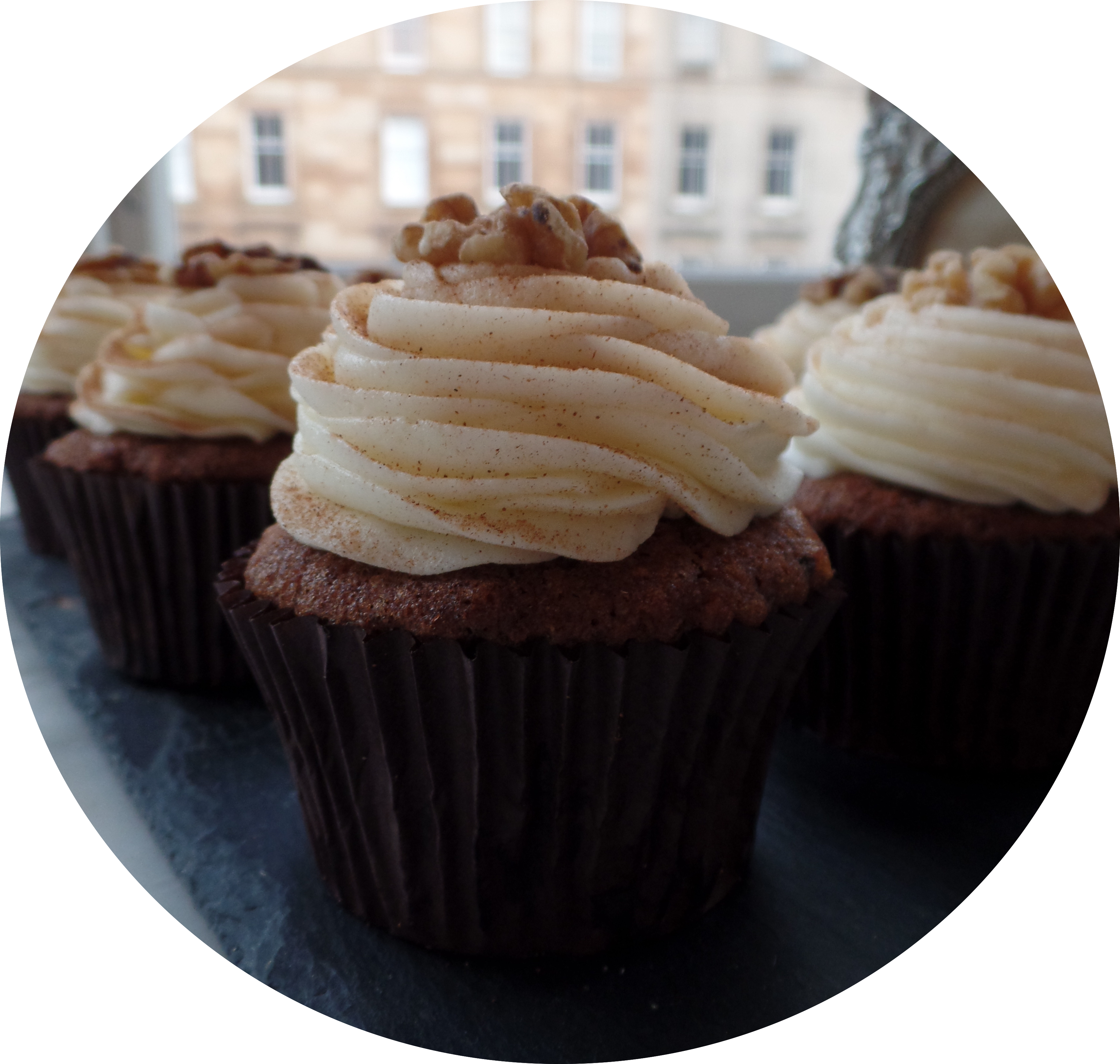 Carrot Cupcakes - Cupcake (3414x3243), Png Download