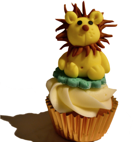 Animals Baby Shower Cupcakes - Cupcake (572x600), Png Download
