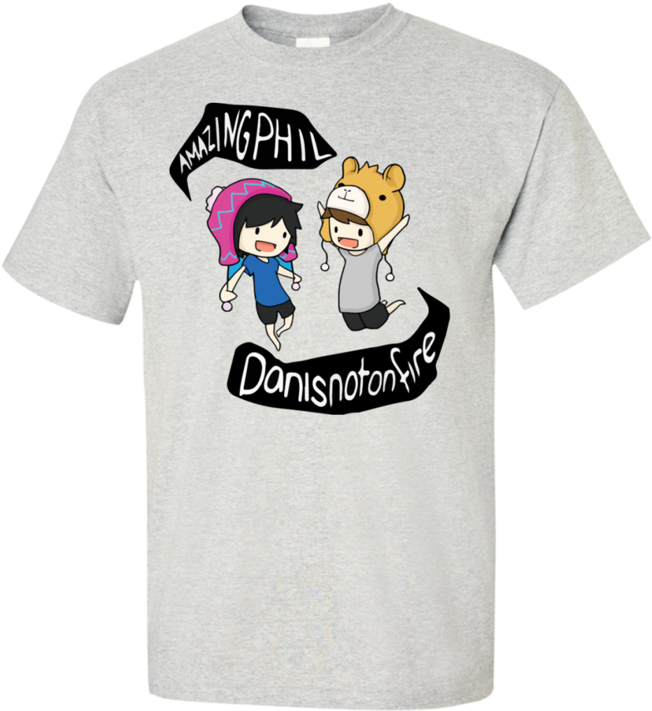 Dan And Phil T Shirt - Dan And Phil T Shirt Design (1024x1024), Png Download