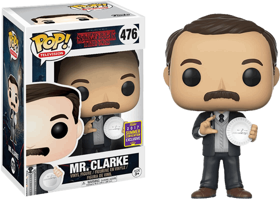 Mr Clarke With Protractor Sdcc17 Pop Vinyl Figure - Mr Clarke Funko Pop (600x600), Png Download