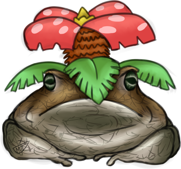 Venusaur Toad By Mtbrainz Xd-d61zwzr - Venusaur Toad (600x561), Png Download