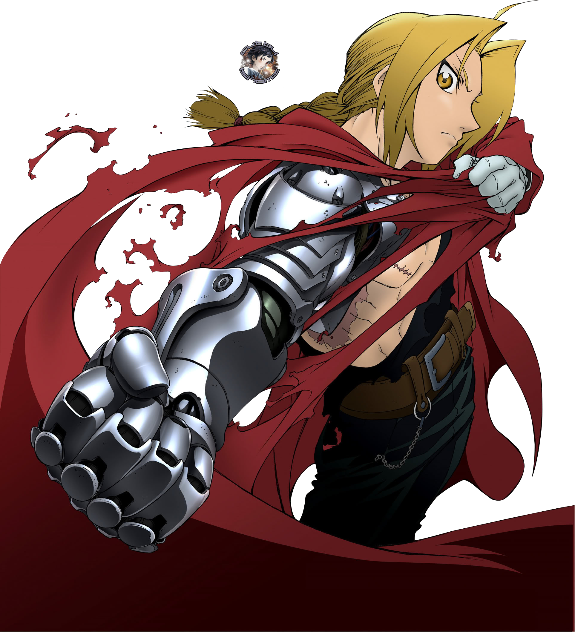 Edward Et Son Frère Cadet Plus Jeune D'un An Alphonse - Full Metal Alchemist Edward Transmutation (1925x2116), Png Download