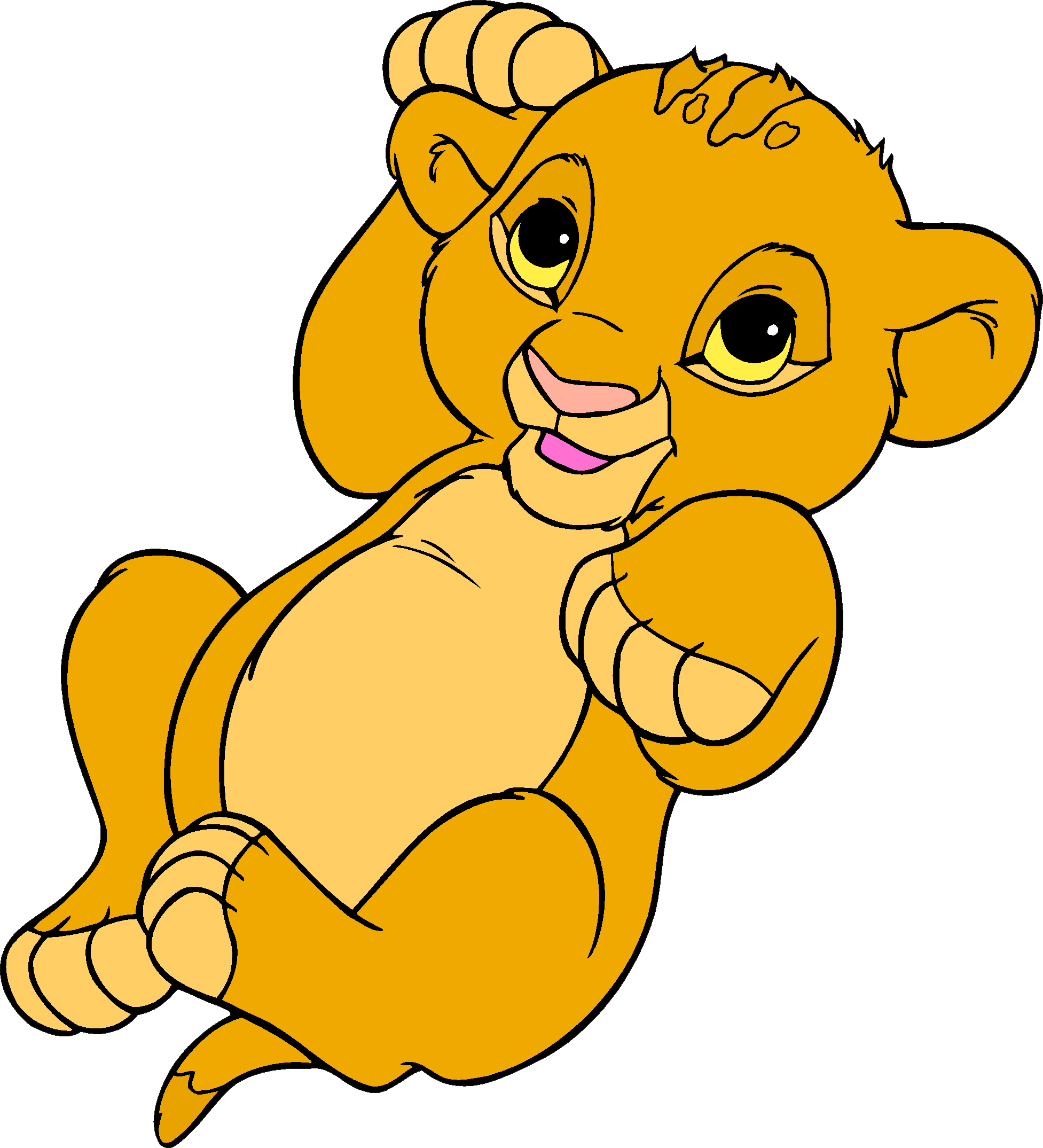 Simba Nala Lion Clip Art - Baby Simba And Nala (1953x2149), Png Download