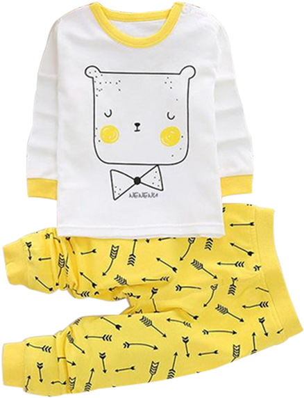 Little Bear Arrow Clothing Set - Girl (600x600), Png Download