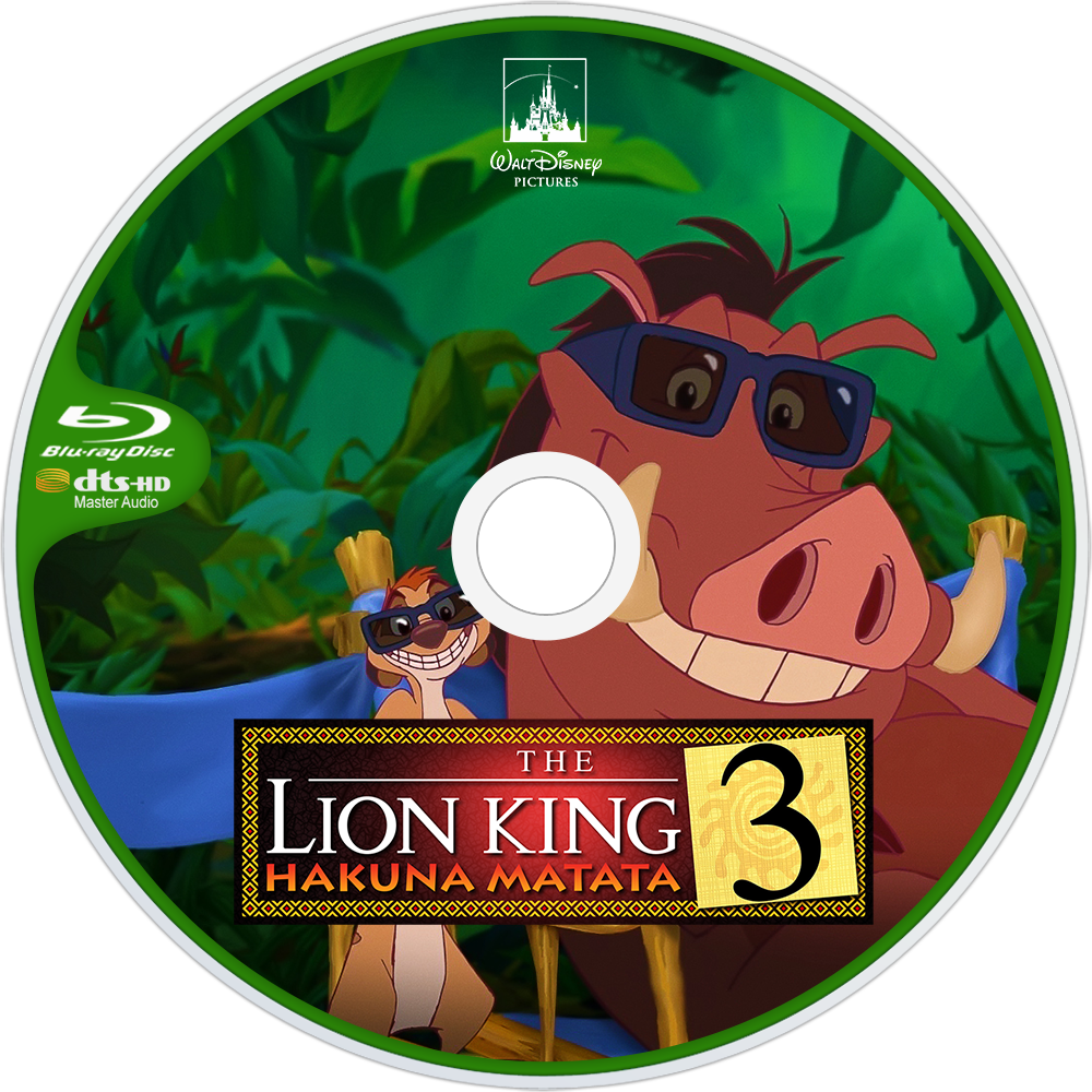 The Lion King 1½ Bluray Disc Image - Lion King 1½ (2004) (1000x1000), Png Download