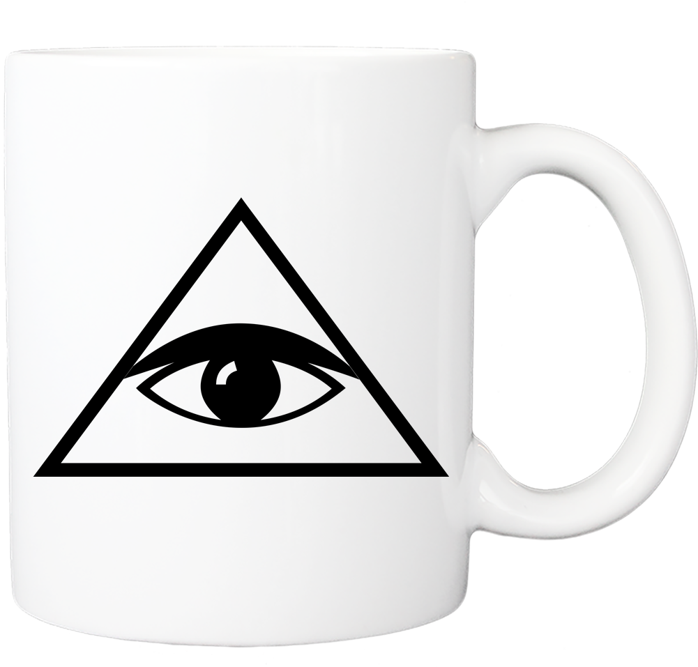 Illuminati Mug - All Seeing Eye Transparent (1000x1000), Png Download
