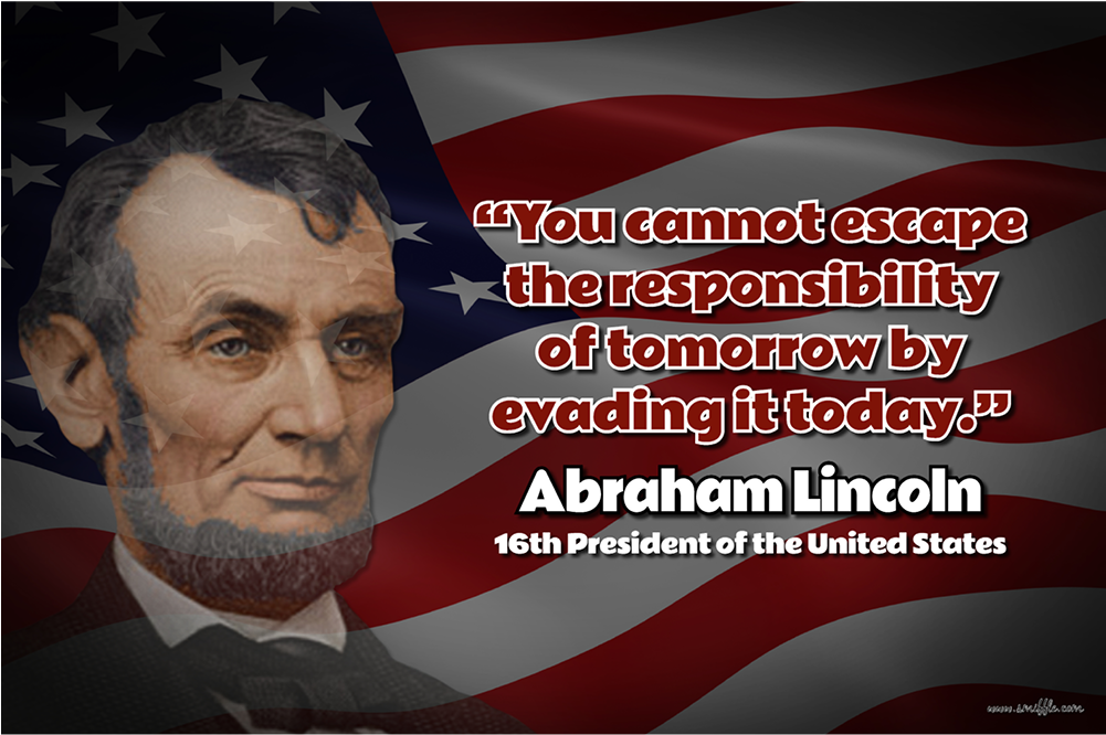 Abraham Lincoln - Lq001 - Poster (1000x1000), Png Download