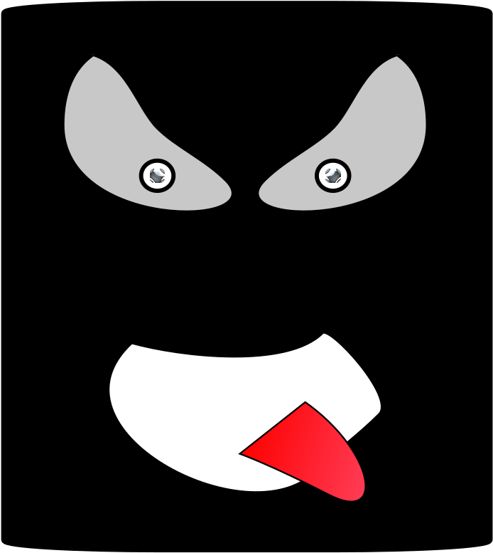 This Free Icons Png Design Of Black Angry Canman (1697x2400), Png Download