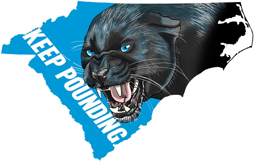 Panther Nation, Unc Tarheels, Tar Heels, Carolina Panthers - We Re Moving To North Carolina (1199x776), Png Download