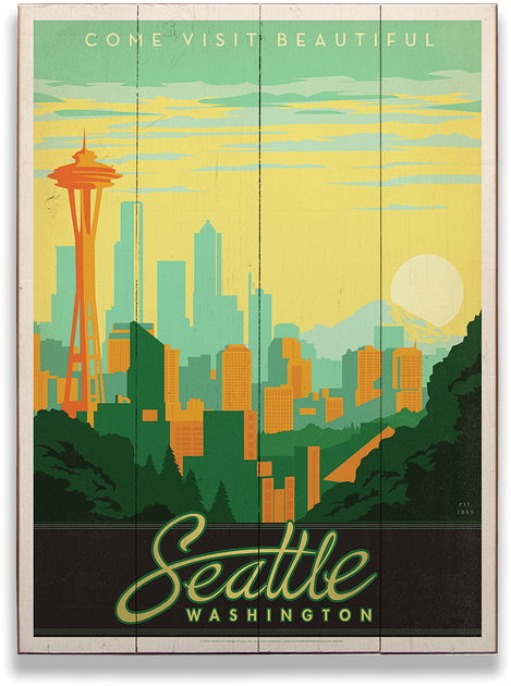 Wish You Were Here Seattle (730x730), Png Download