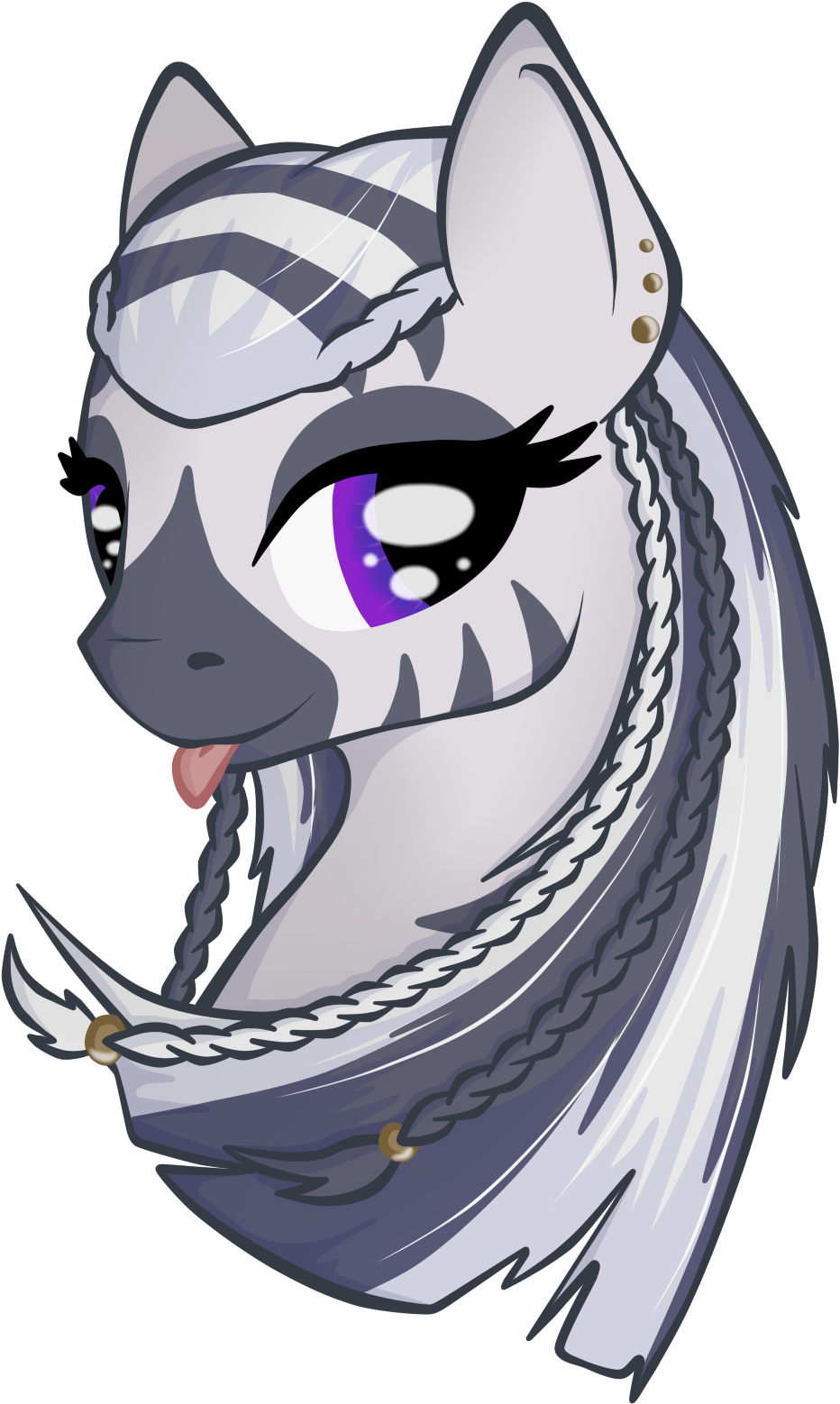 Virenth, Braid, Bust, Female, Looking At You, Oc, Oc - Cartoon (960x1603), Png Download