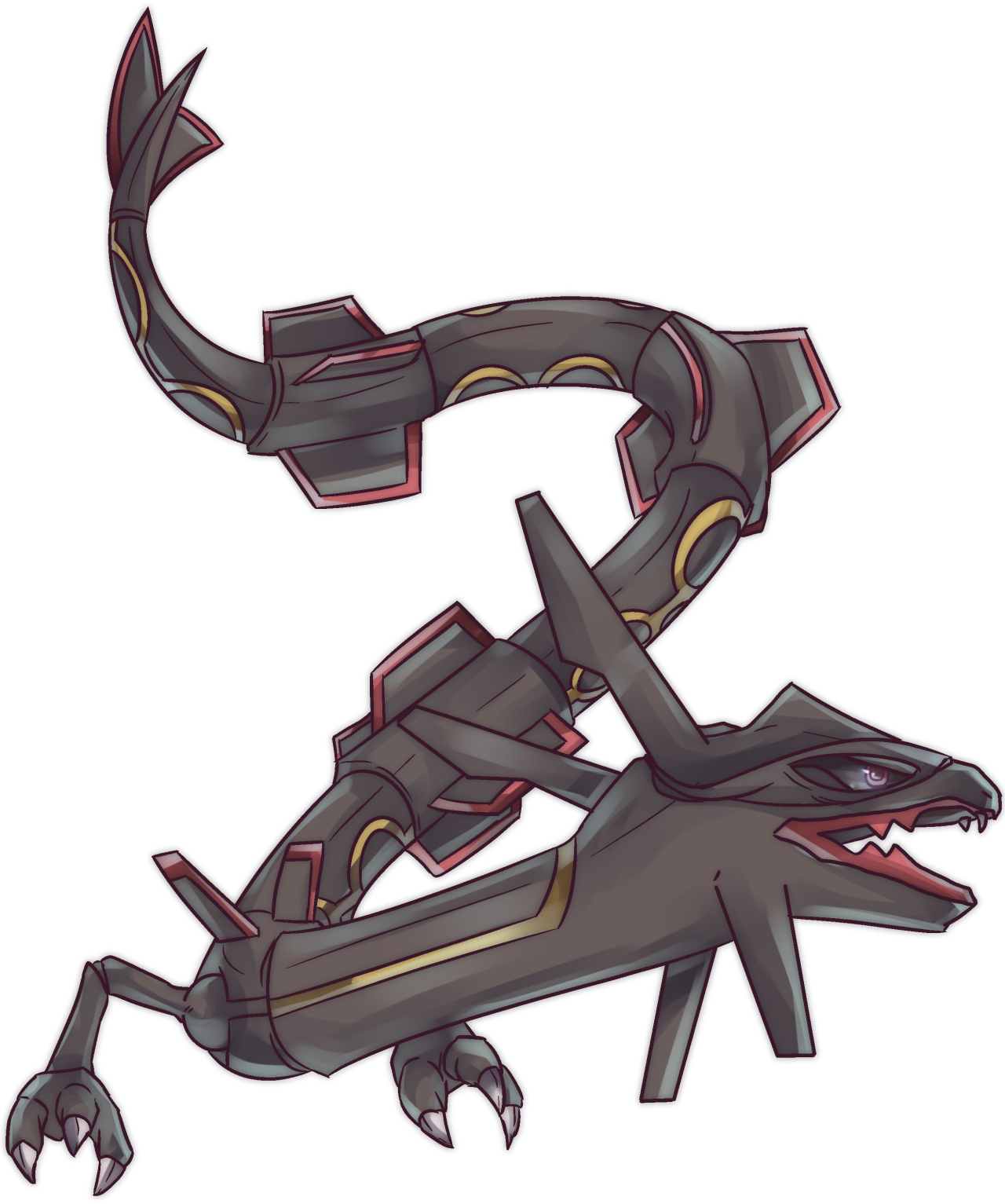 Custom Shiny Rayquaza 139th $5 Commission Want One - Autobottesla Rayquaza (1280x1533), Png Download