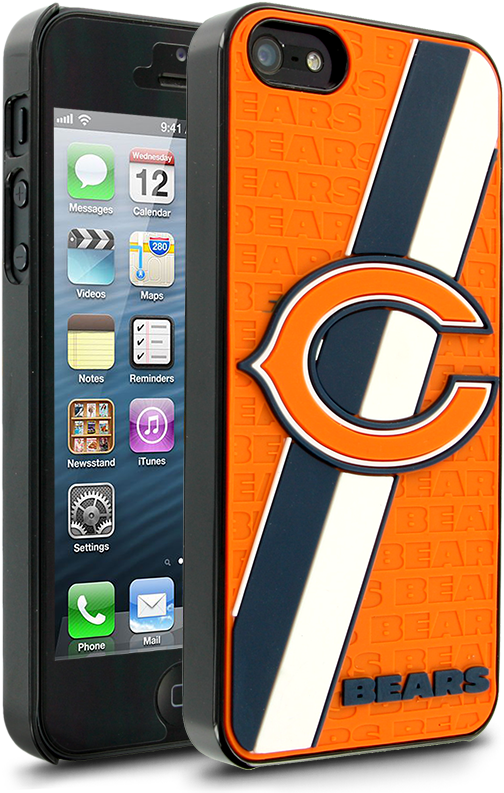 Nfl Chicago Bears Hard Case With Logo For Apple Iphone - Green Bay Packers Phone Case Iphone 5se (800x800), Png Download