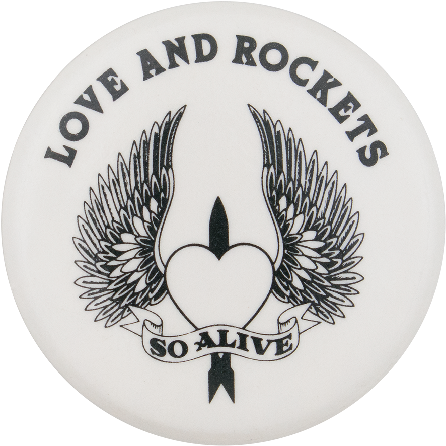 Love And Rockets So Alive Music Button Museum - Emblem (1000x995), Png Download