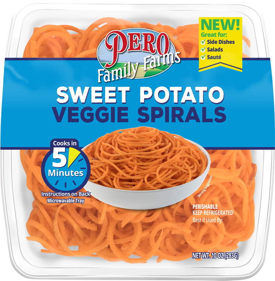 Sweet Potato Veggie Spirals - Pero Family Farms (935x956), Png Download