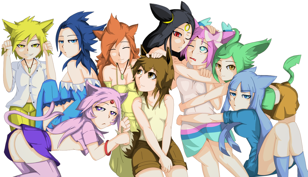Eevee Flareon Jolteon Vaporeon Espeon Umbreon Png Umbreon - Flareon Jolteon Vaporeon Umbreon Espeon (1174x681), Png Download