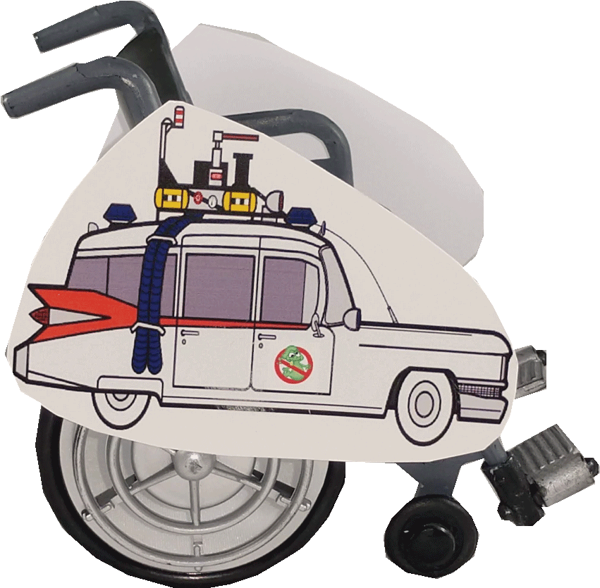 Ghostbusters Car Lookalike Wheelchair Costume Child's - Model Car (1000x1000), Png Download
